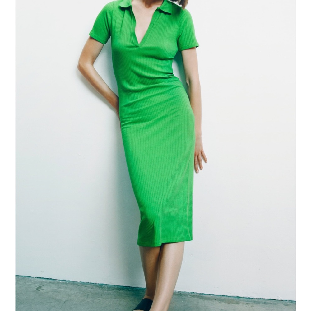 Zara green dress